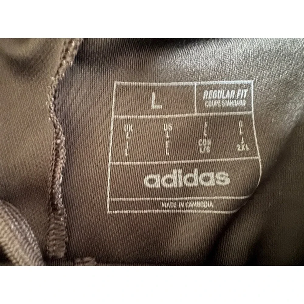 Adidas Mens Athletic Shorts Gray Red‎ Stripes Logo AEROREADY Size L